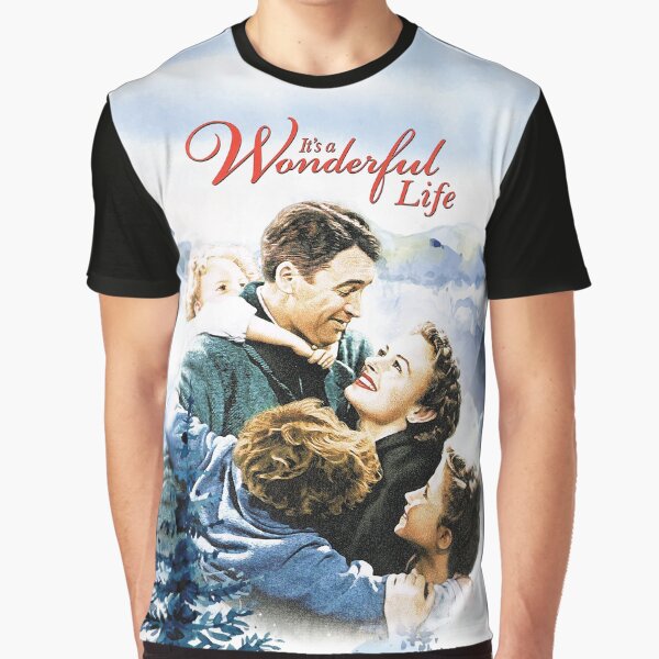 "It's a Wonderful Life scene" Graphic T-Shirt for Sale by birchandbark