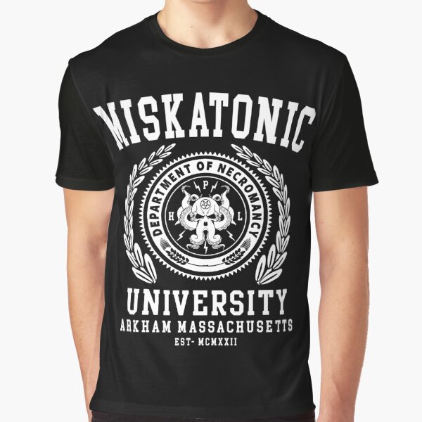 CTHULU AND LOVECRAFT - MISKATONIC UNIVERSITY Graphic T-Shirt for Sale by ShirtWreck