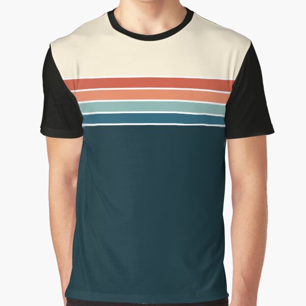 70s Vintage Retro Stripes Graphic T-Shirt for Sale by ind3finite