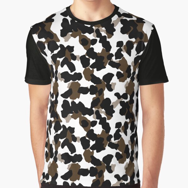 Black and Brown Cow Print Graphic T-Shirt for Sale by TheRulerofEarth
