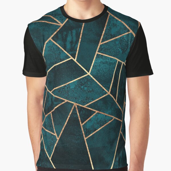 Deep Teal Stone Graphic T-Shirt for Sale by foto-ella