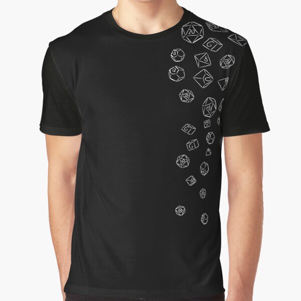 Cascading Dice Graphic T-Shirt for Sale by nicegnome