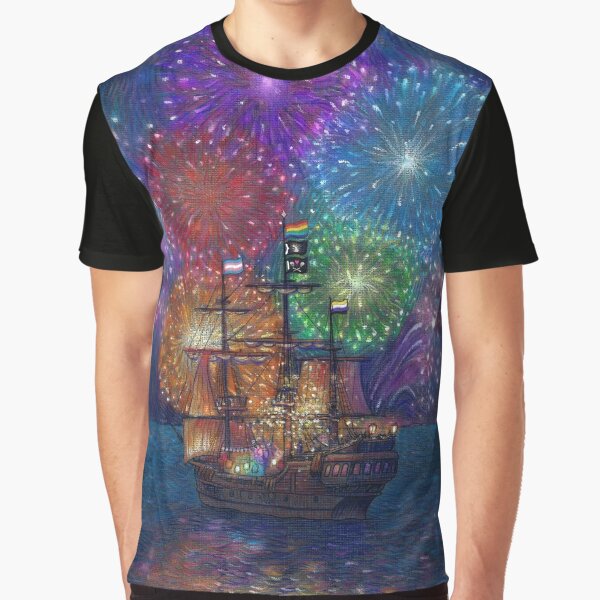 Calypso's Birthday Fireworks Graphic T-Shirt for Sale by illustore