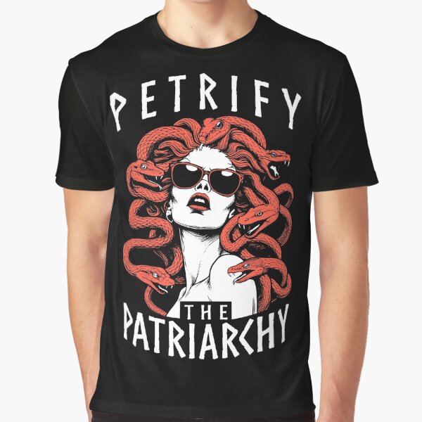 Petrify The Patriarchy Feminist Halloween Goth Medusa Witch Graphic T-Shirt for Sale by GrandeDuc