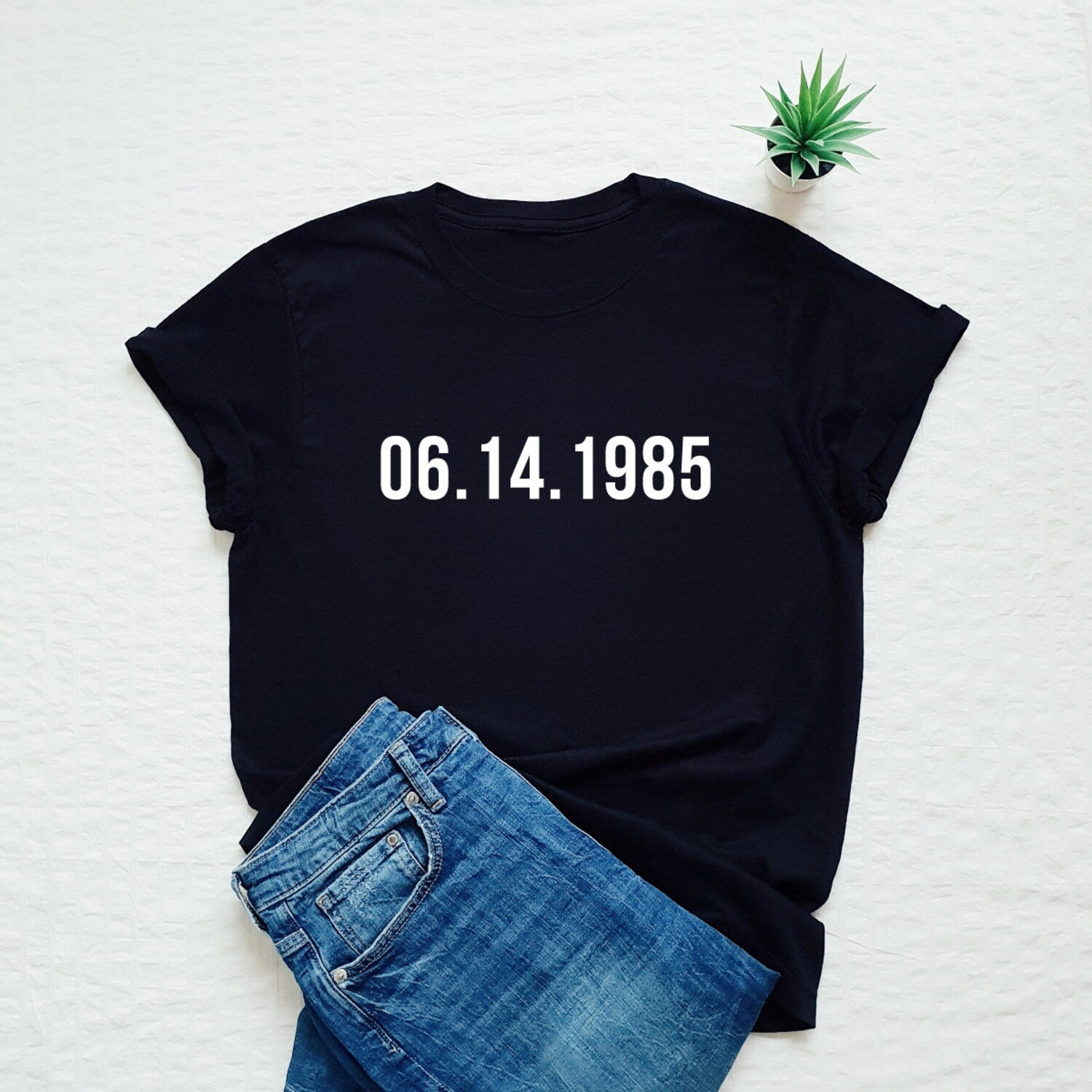 Customizable Birthday T-Shirt: Funny Celebration Graphic Tee, Any Age/Date Gift