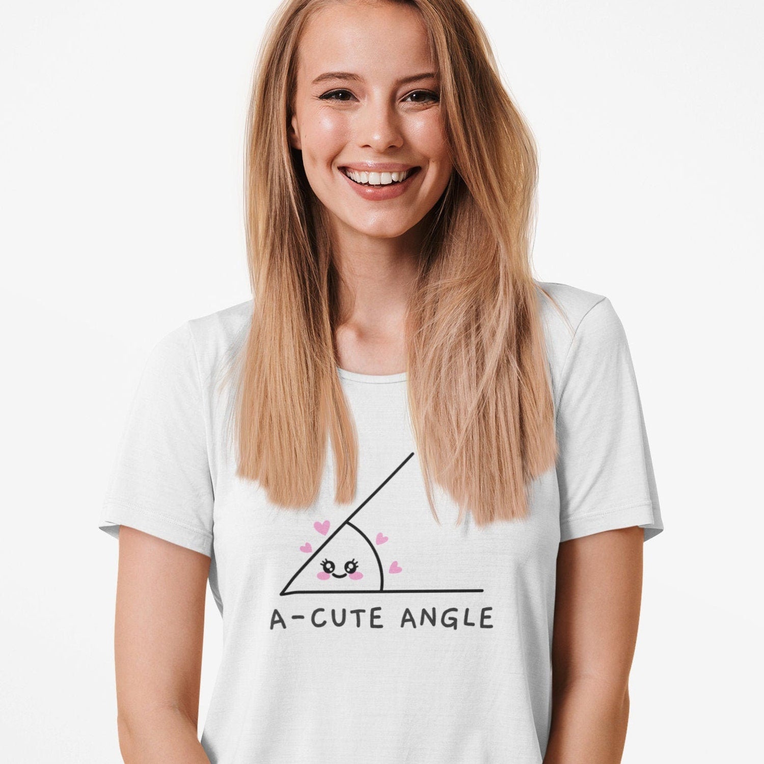 A-Cute Angle T-shirt: Math Pun Graphic Tee