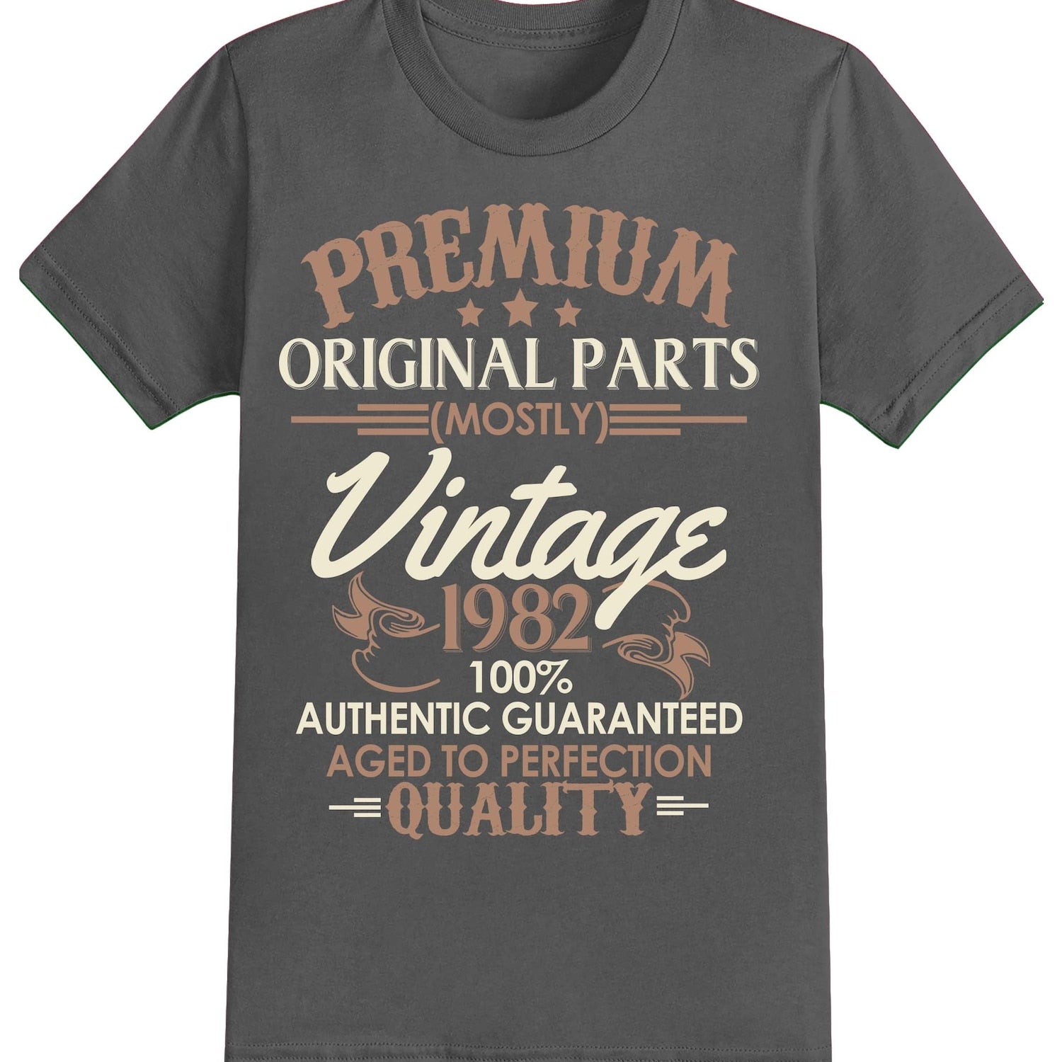 40th Birthday Gift T-Shirt: Vintage 1982 Aged Perfection