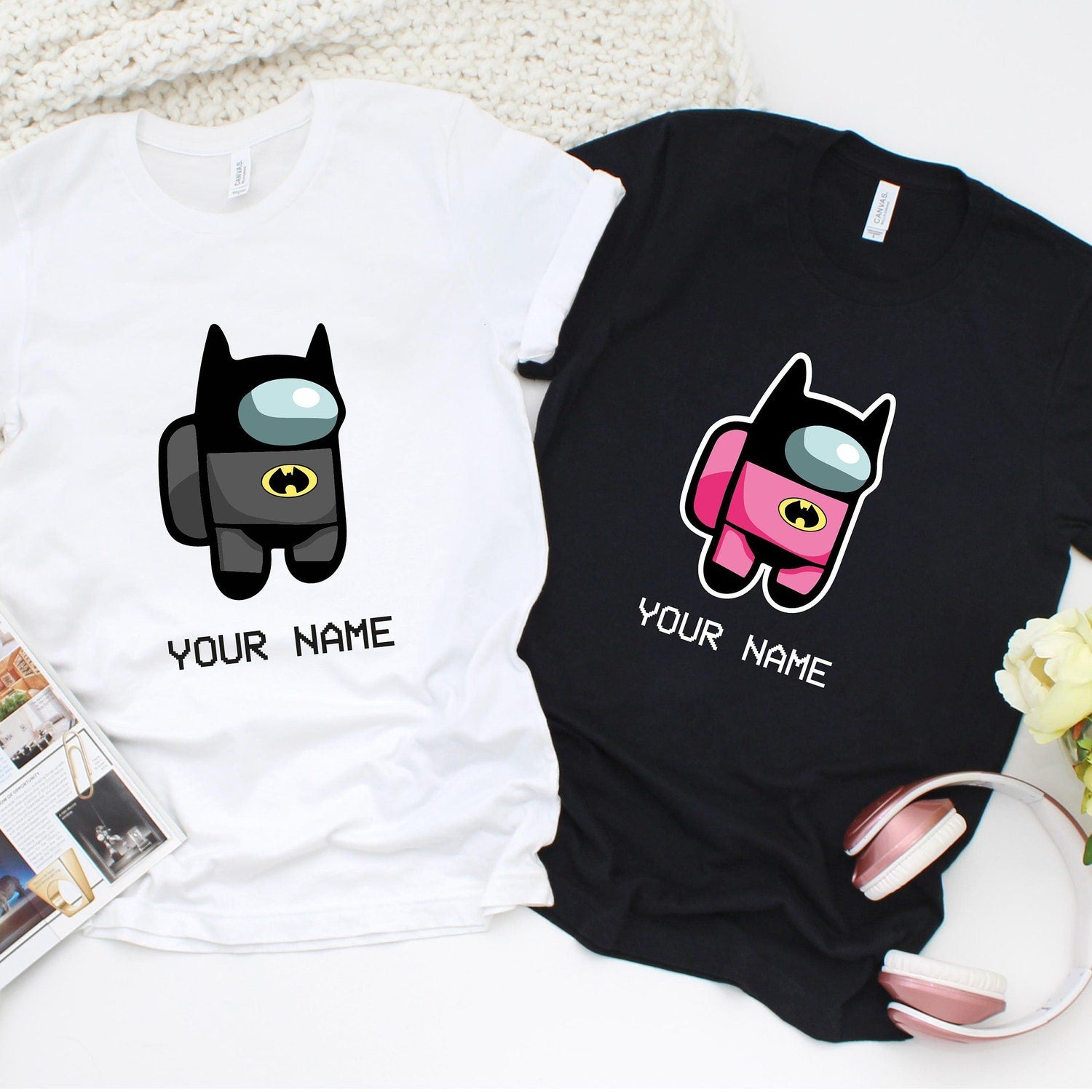 Custom Among Us T-Shirt: Personalized Game Character Tee, Unisex Fan Gift