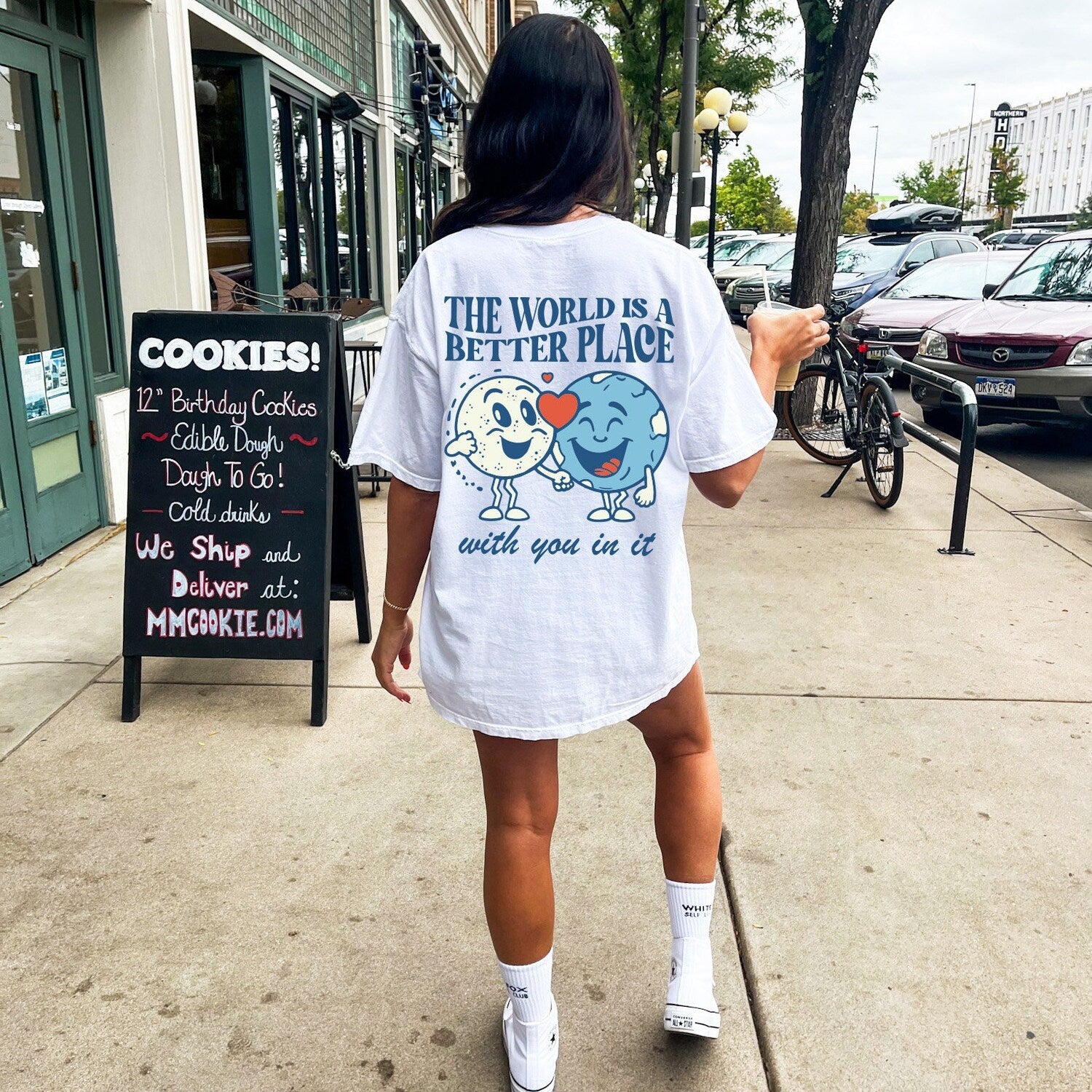 The World Is A Better Place Trendy Unisex T shirt, Aesthetic Hoodie Trendy Comfort Colors Shirt, Oversized Women's T shirt Gift Cute Shirt