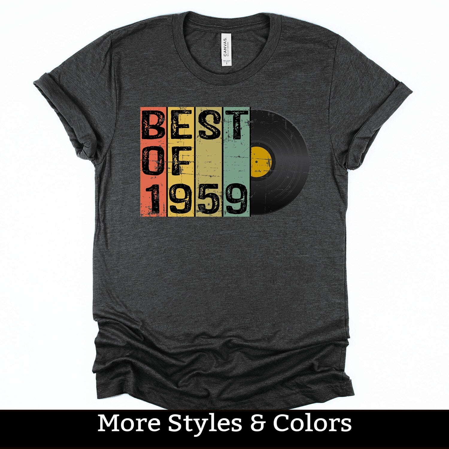 Best Of 1959 Shirt, 65th Birthday Gift For Men Women, 65 Years Old, Sixty Fifth Birthday Shirt, 65 Bday T-shirt, Birthday Party TShirt