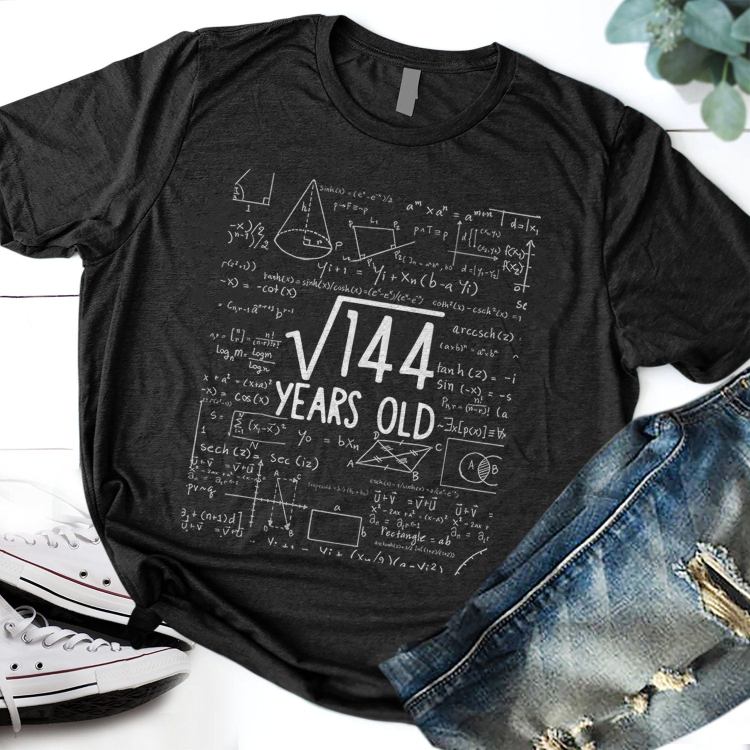 12th Birthday Shirt, 12th Birthday Gifts, Square Root of 144 12 Years Old, Funny Birthday T-Shirt, Sweet Twelf Shirt, Hello 12, Math Tee