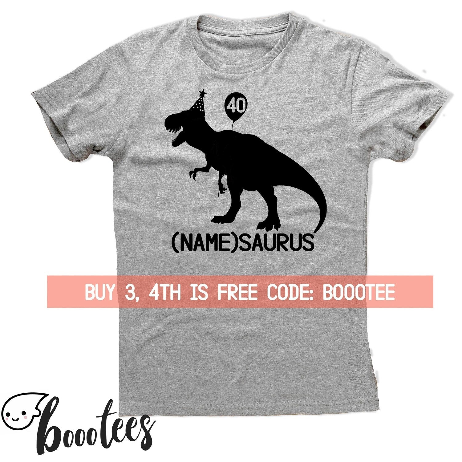 Custom 1985 40th Birthday T-Rex T-Shirt: Personalized Dinosaur Gift for Kids & Adults