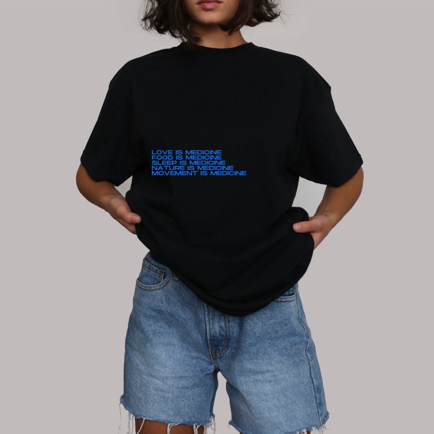 Medicine Tee | Aesthetic Tshirt, Cute, Oversized Tee, Trendy, Tiktok, Gifts for Her, Wellness, Self Care, Minimalist Tshirt