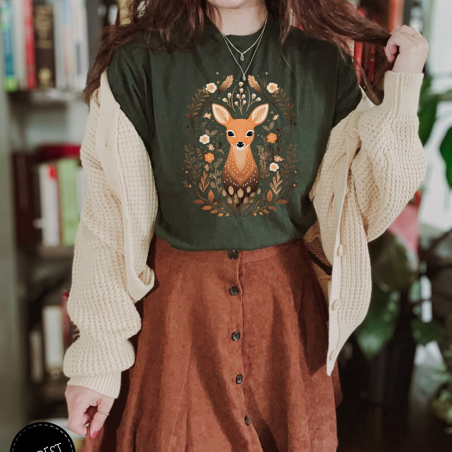 Fawn T-Shirt: Boho Cottagecore Forest Animal Tee