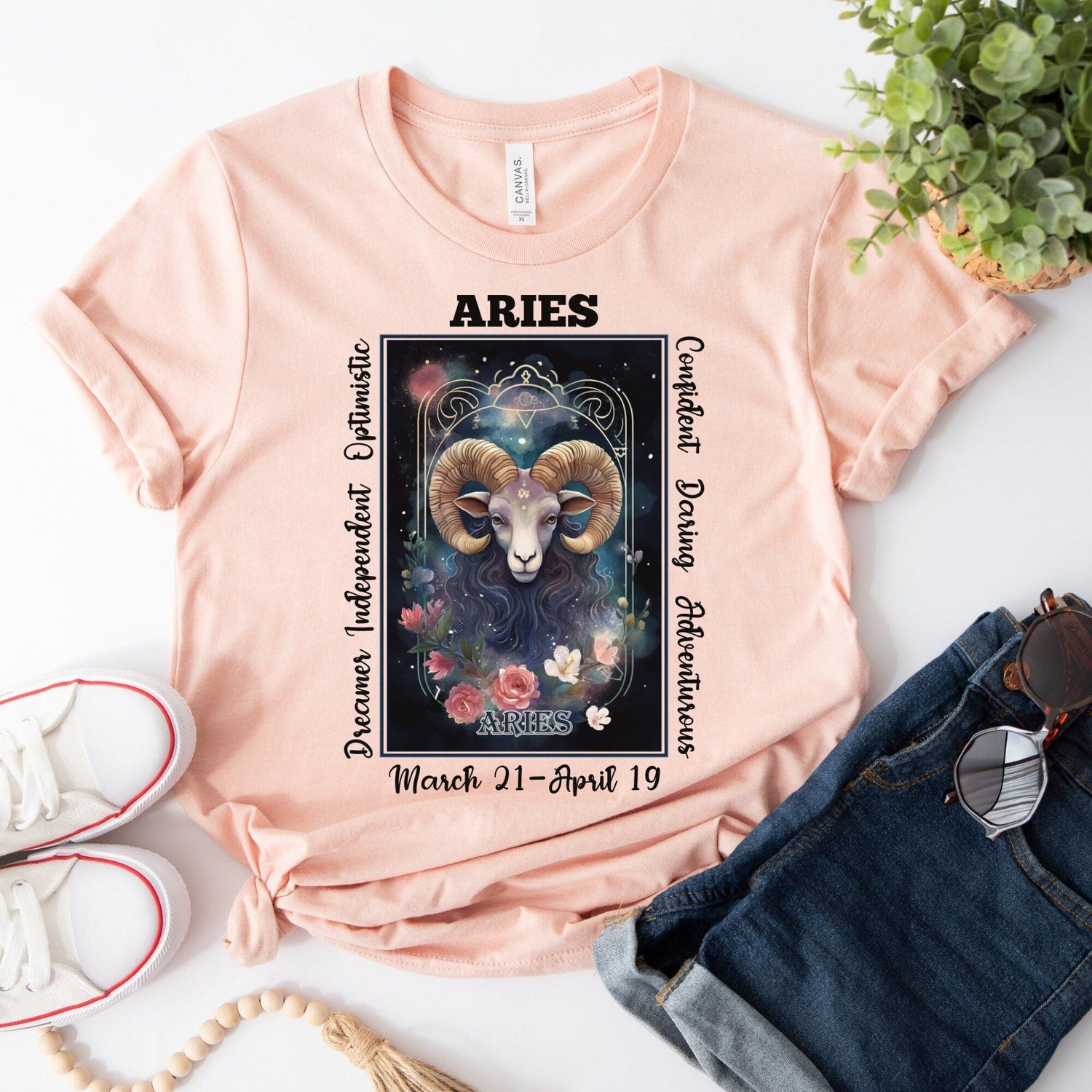 Aries Zodiac Shirt: Astrology Birthday Gift Tee, Unisex Horoscope Fan Apparel