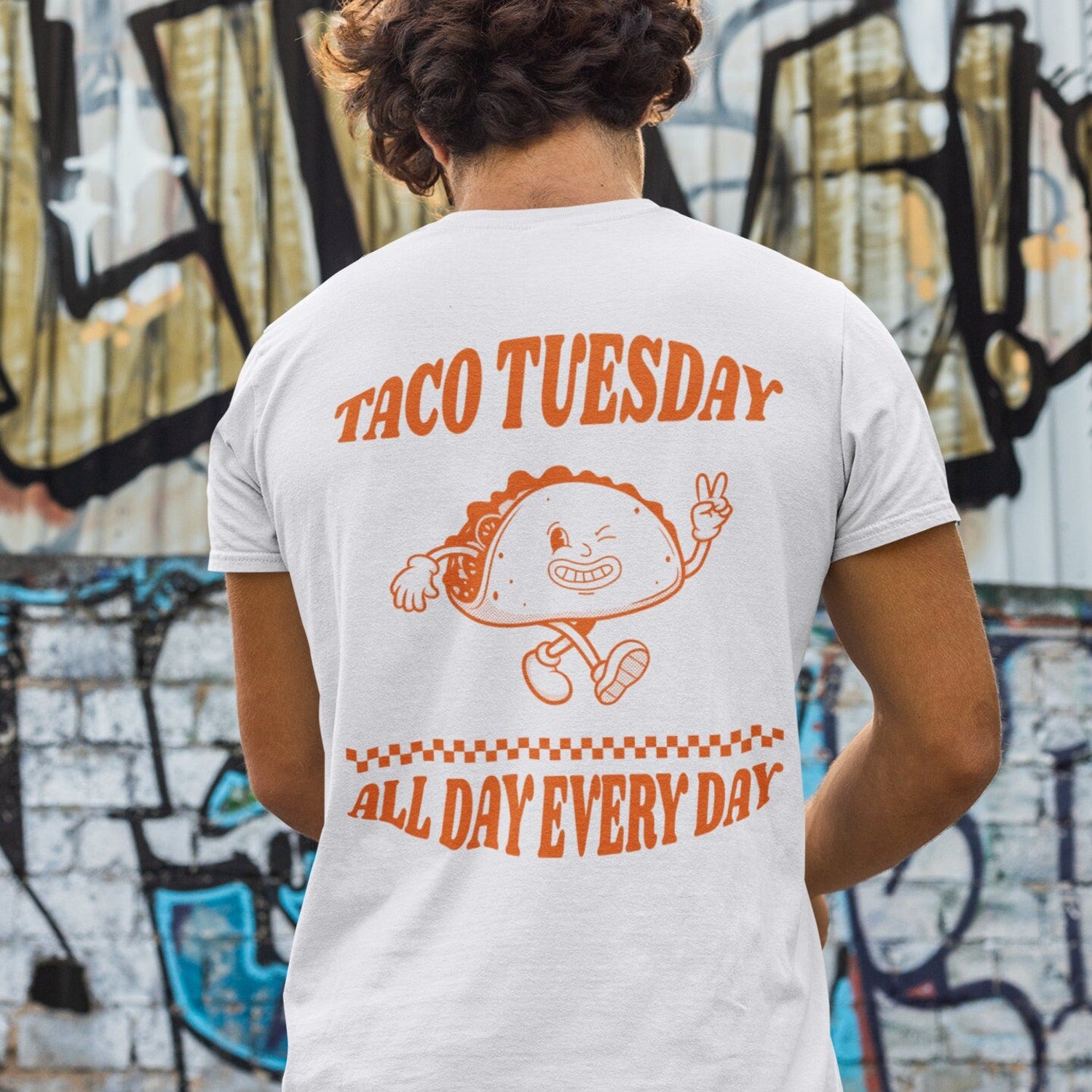 Taco tshirt, Unisex T Shirt, Taco Time shirt, Summer shirt Pop art shirt Gift for her Funny Retro shirt tumblr shirt Aesthetic clothing