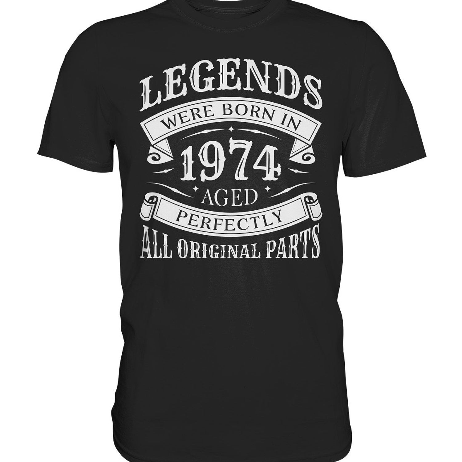 51st Birthday Gift T-Shirt | Man Woman | Dad 51 years | Aged Perfectly | Legends were born 1974 | Birthday gift