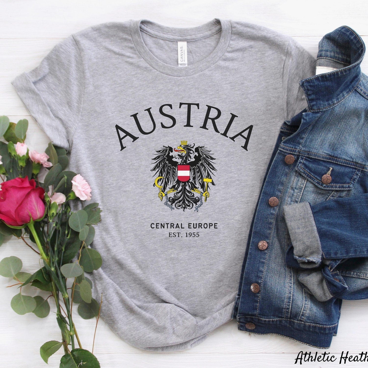 Austria Shirt, Austrian Coat of Arms T-shirt, Unisex