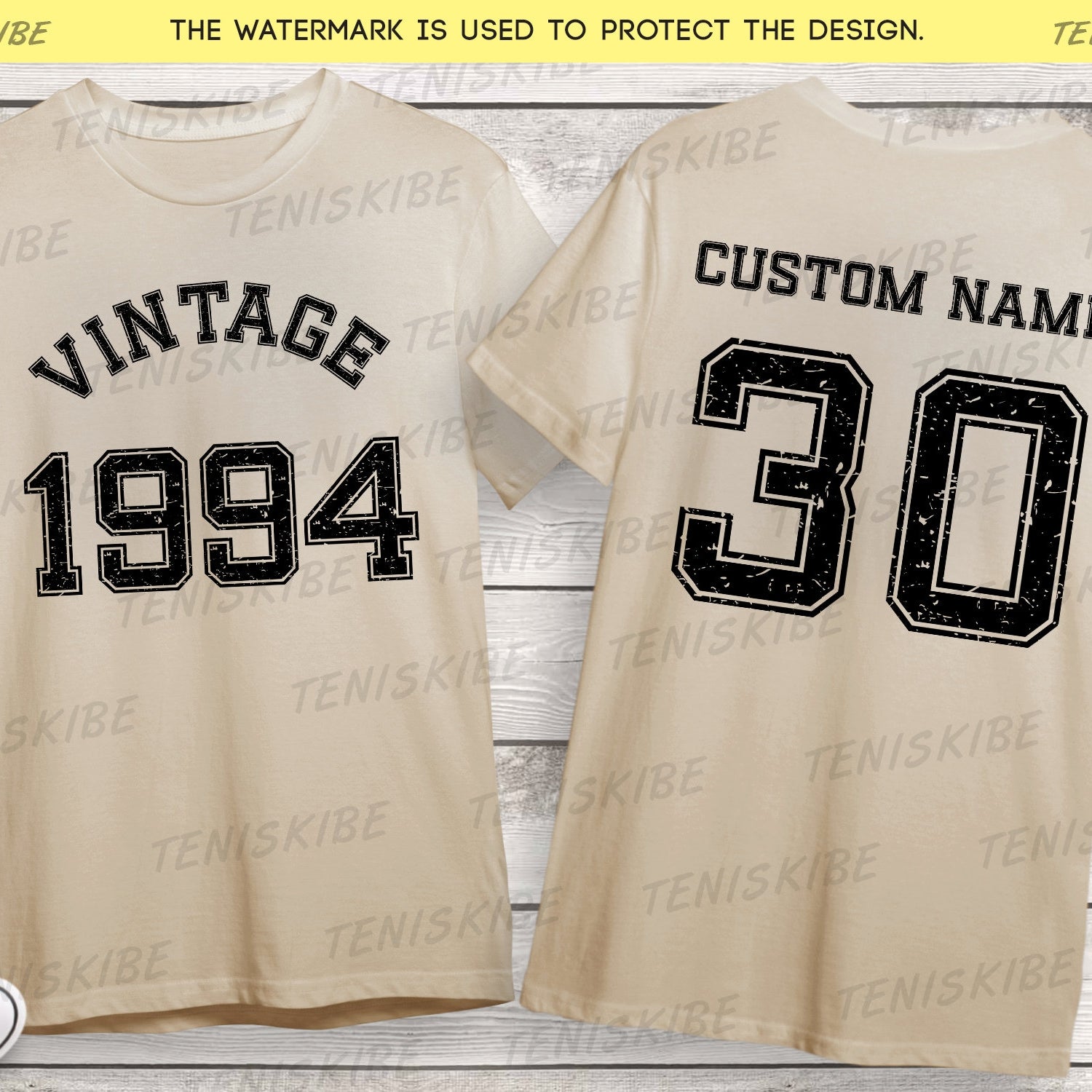 Custom Vintage Year Shirt, 30th anniversary, Birthday Shirt, Customize Year Shirt, Personalized Vintage Any Year tee, Birthday Gift T shirt