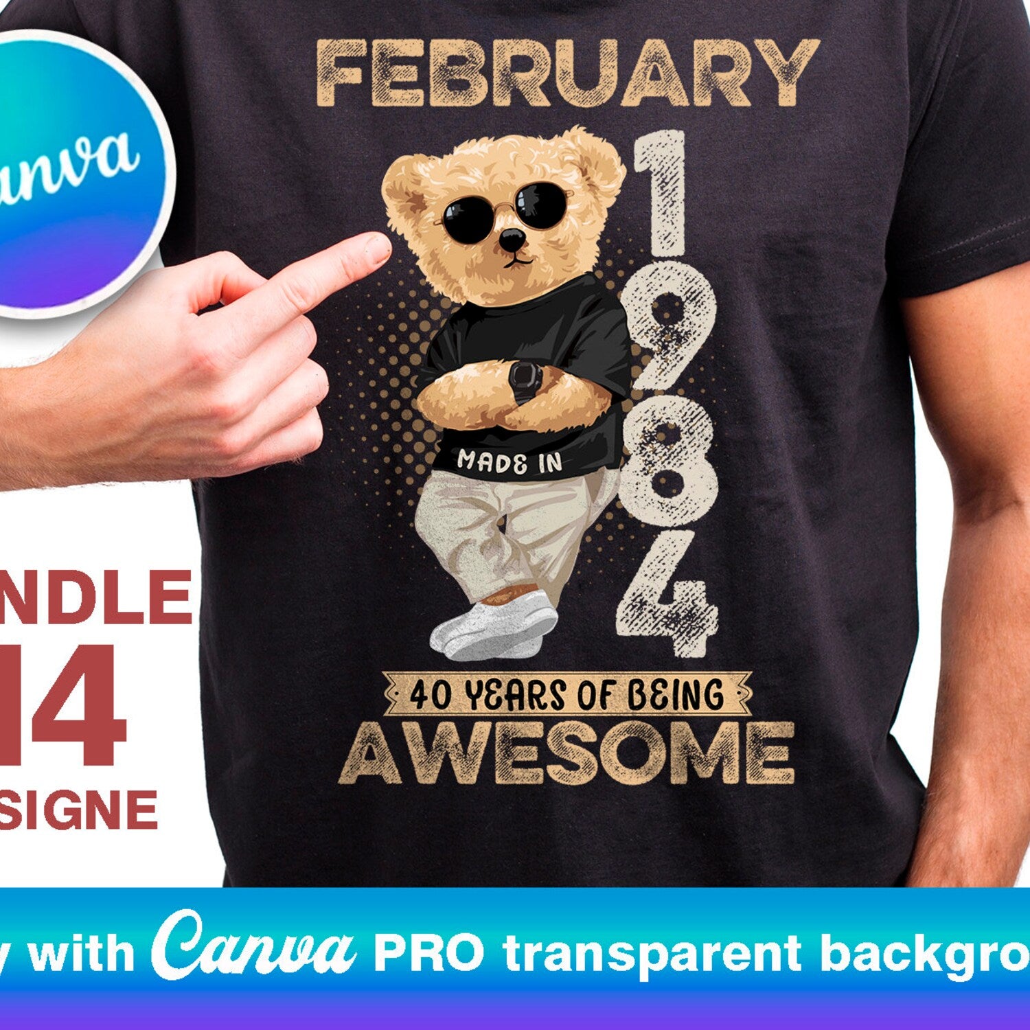14 editable templates in CANVA, Birthday man  Png JPG PDF, T-shirt design sublimation design