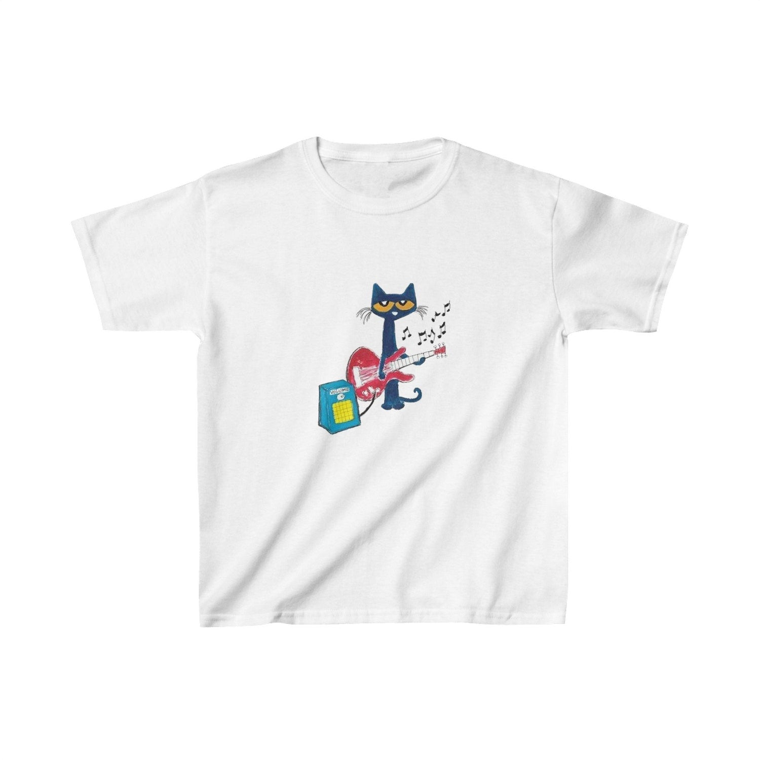 Pete the Cat Playing Guitar Baby Tee | Y2K Baby Tee, 90s Baby Tee, Graphic Shirt Crop, Coquette, Vintage Design