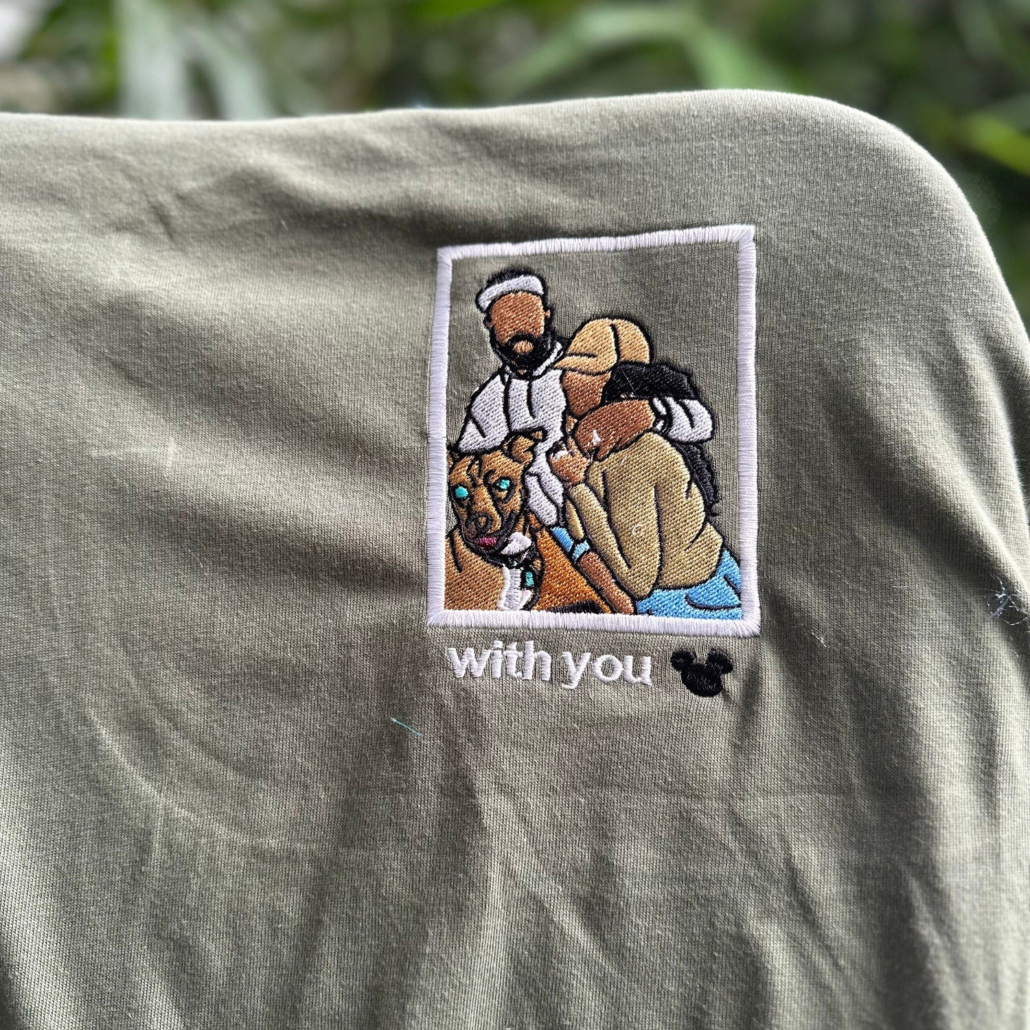 Custom Embroidered T-Shirt: Personalized Photo Design, Any Occasion Gift