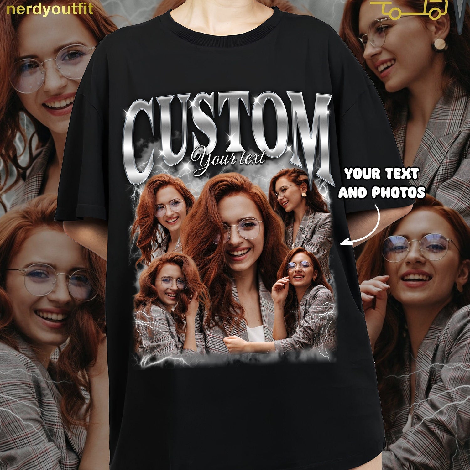 Custom pictures bootleg rap t-shirt, get your personalized rap t-shirt, custom photo t-shirt, bootleg t-shirt, custom bootleg, birthday gift