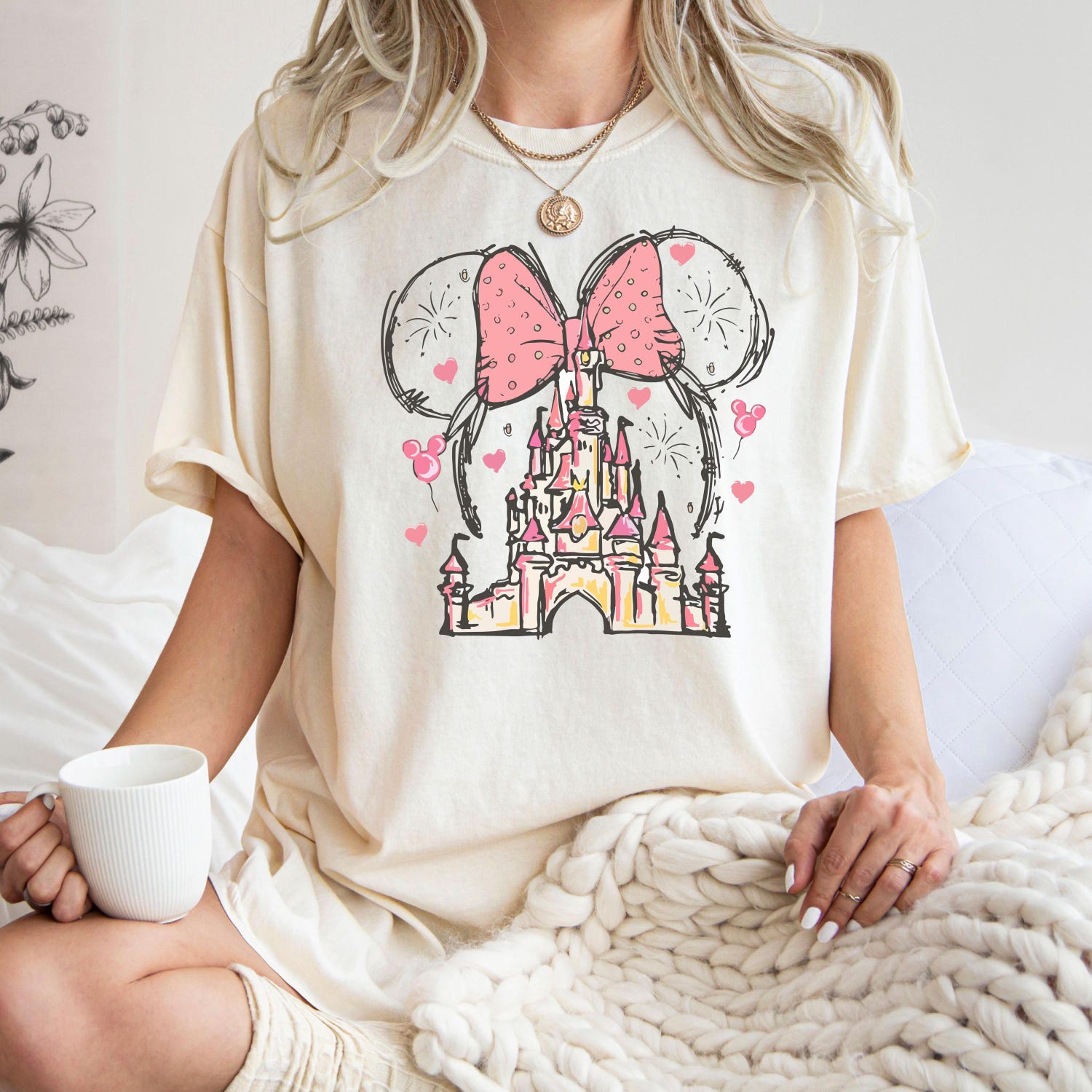 Comfort ColorsÂ® Disney Minnie Castle T-Shirt, Magical Castle T-Shirt, Gift For Beloved, Disney Castle Shirt, Gift for Girlfriend