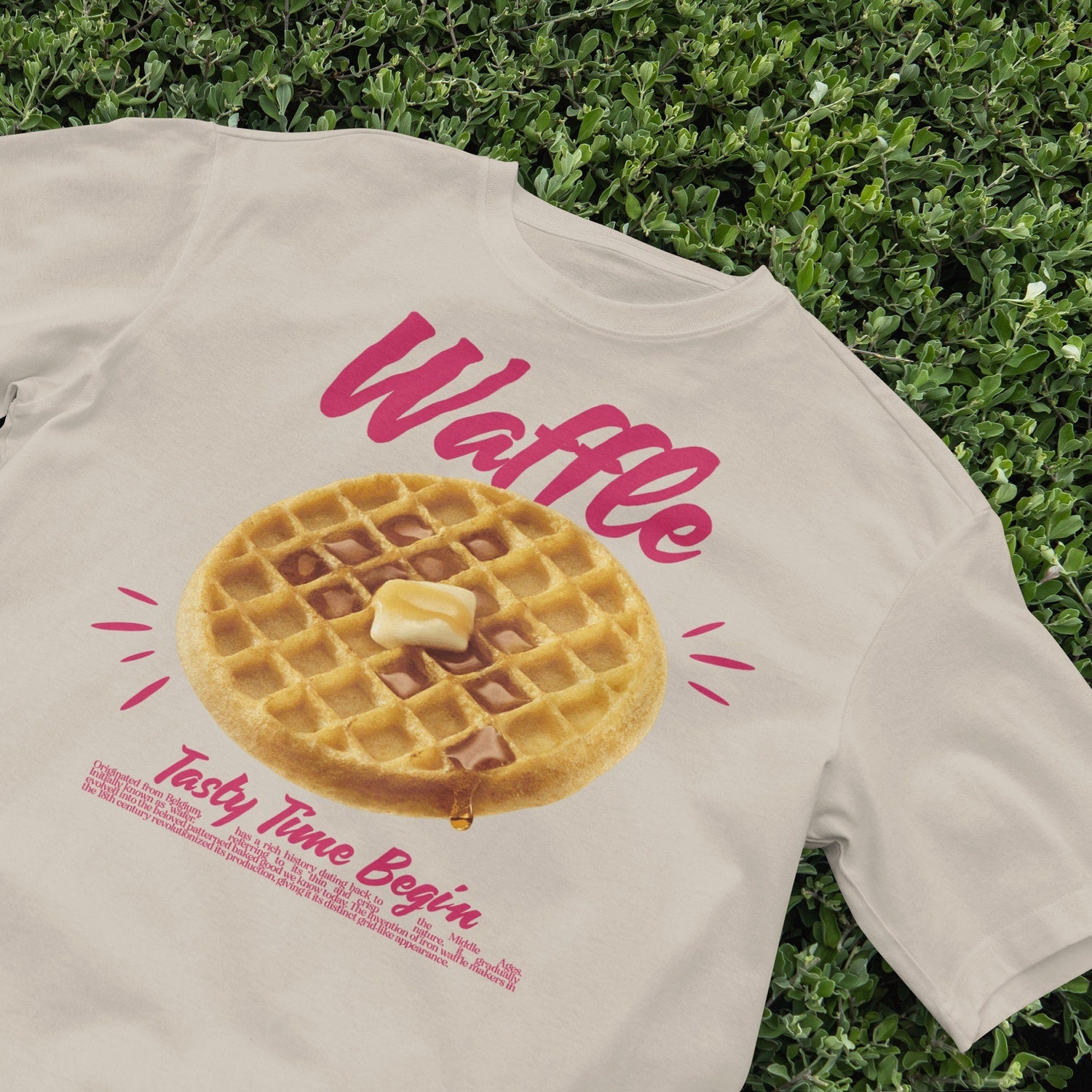 Waffle T-Shirt, Cute Breakfast shirt, Retro Diner Shirt, Vintage Shirt, 90s shirt, Y2K aesthetic shirt, nostalgia shirt, Trendy Tee