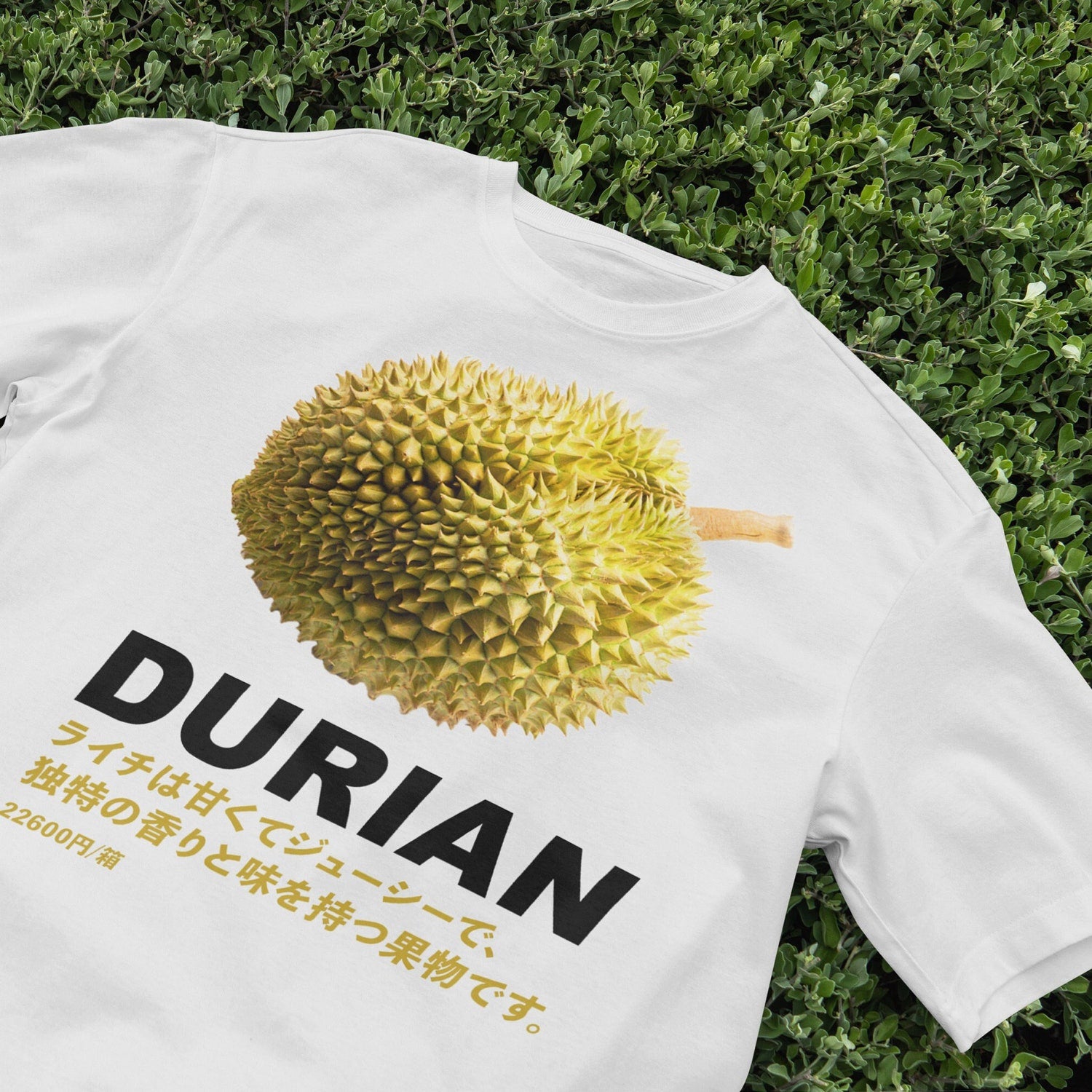 Cute Durian T-Shirt, Cottagecore Aesthetic Tee, Harajuku Style Top, Kawaii Shirt, Indie Soft Girl Fashion, Retro Pop Tee, Y2K Vintage Shirt
