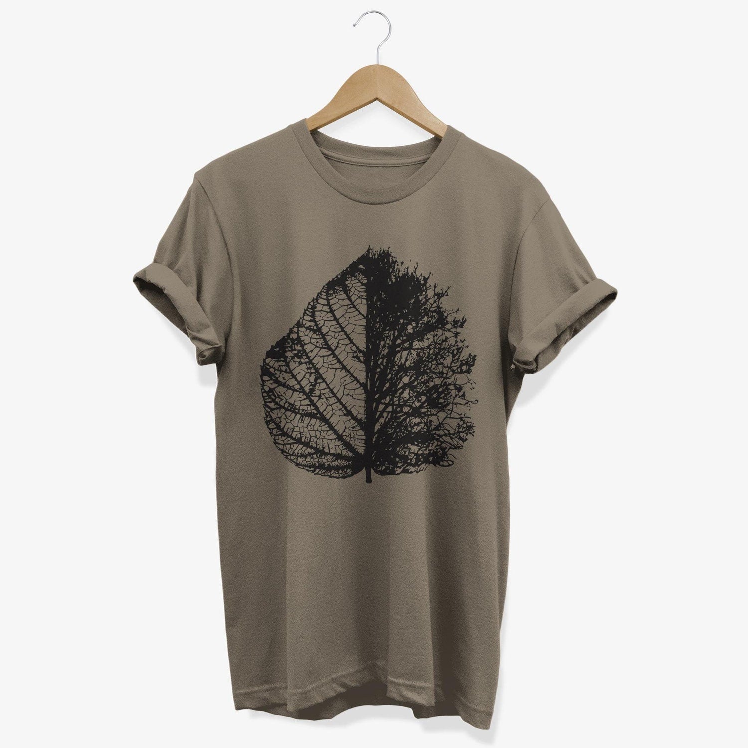 Artistic Leaf T-shirt | Autumn Aesthetic Graphic Tee | Fall Tree Lovers Gifts