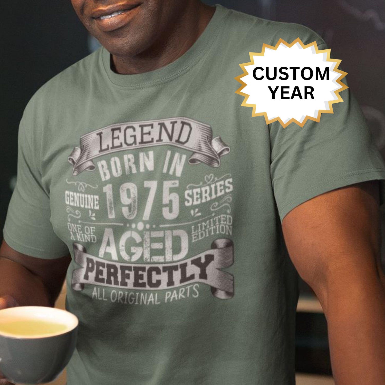 50th Birthday Gifts For Men - 50th Birthday Decorations For Men -1975 Vintage tshirt For Men - 50th Gifts Ideas For Him - 50 Birthday Shirt