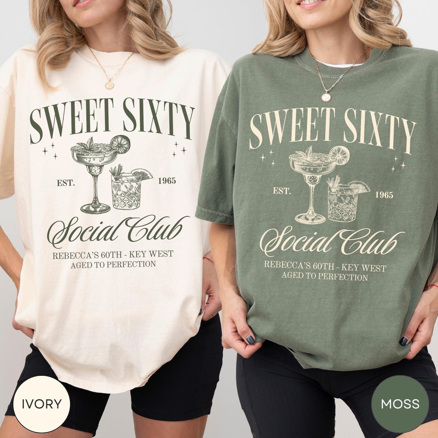 Comfort Colors 60th Birthday Shirt: Cocktail Party Tee