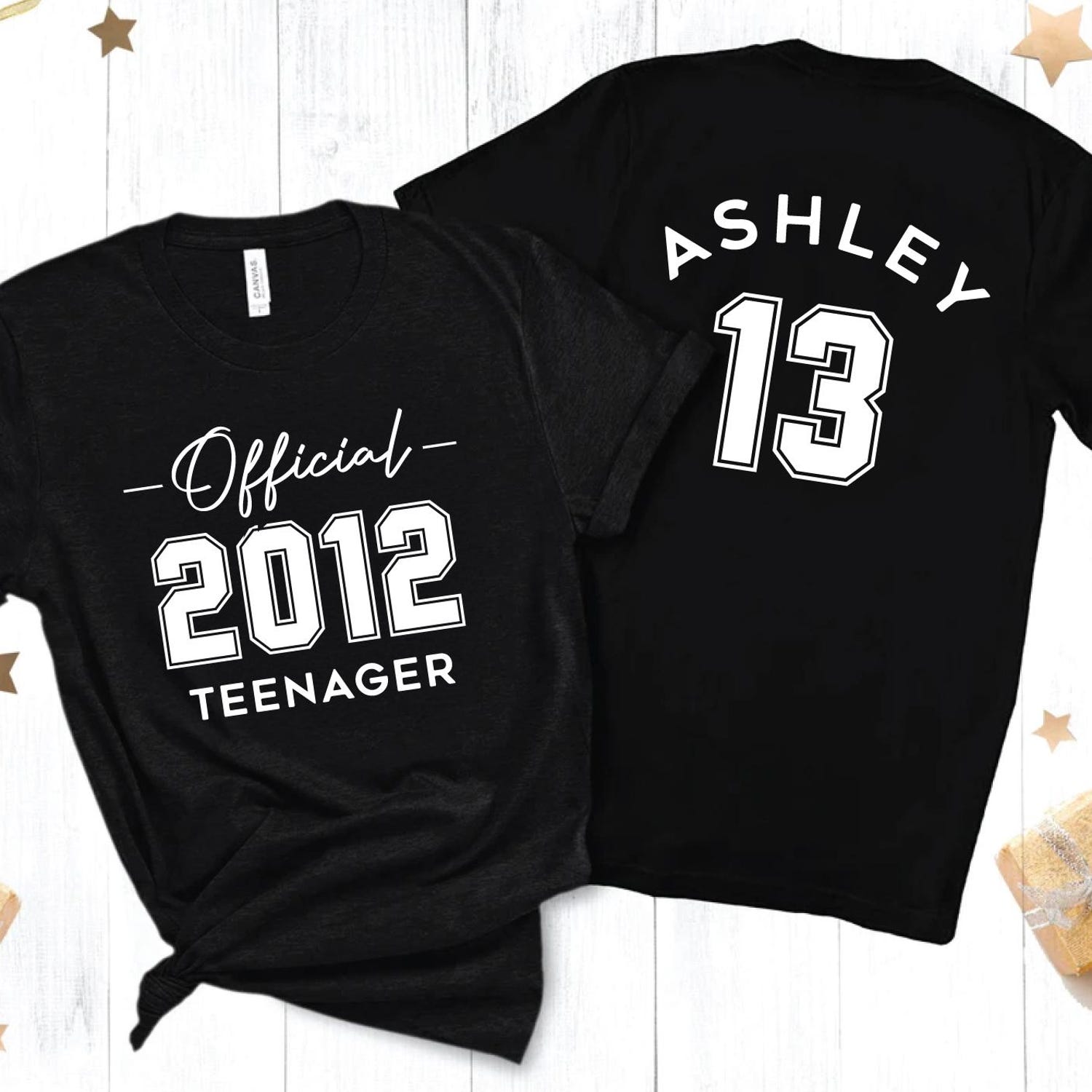 13th Birthday T-Shirt, Official Teenager Shirt, Teenager Shirt, Cute Birthday Shirt For Her, For Him, Birthday Gift, 13, 2012 Birthday Shirt
