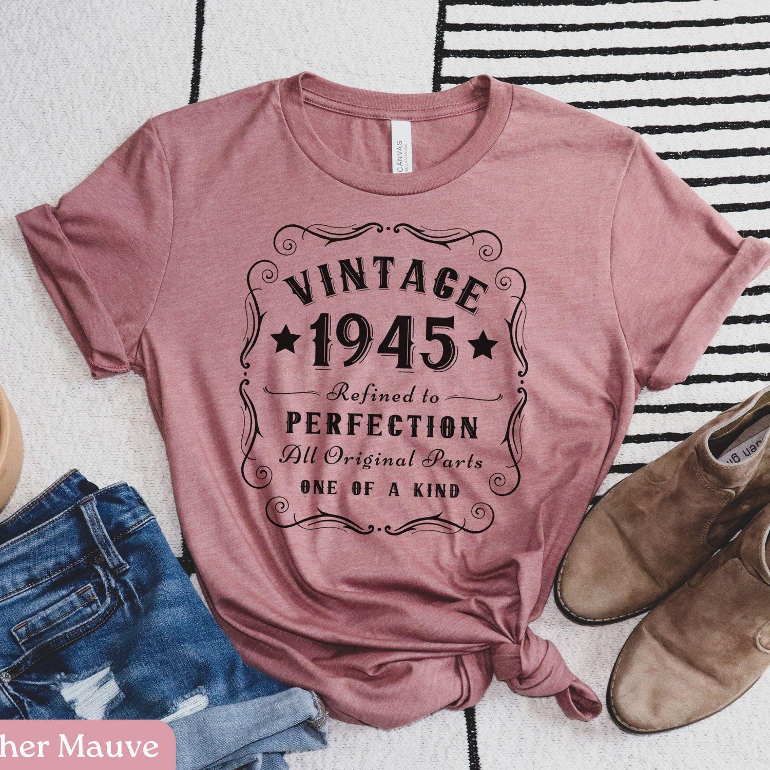 80th Birthday Gift, Vintage 1945 Shirt, 80th Birthday Shirt, Gift for 80th Birthday, 80th Birthday Gift for Women, Gift for Men, Bday Shirt