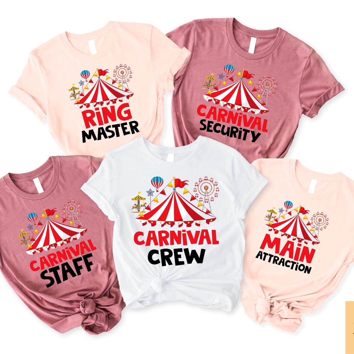 Carnival Staff Birthday T-shirt, Ring Leader Birthday Shirt, Main Attraction Sweatshirt, Birthday Crew Gift, Family Matching Birthday Tee