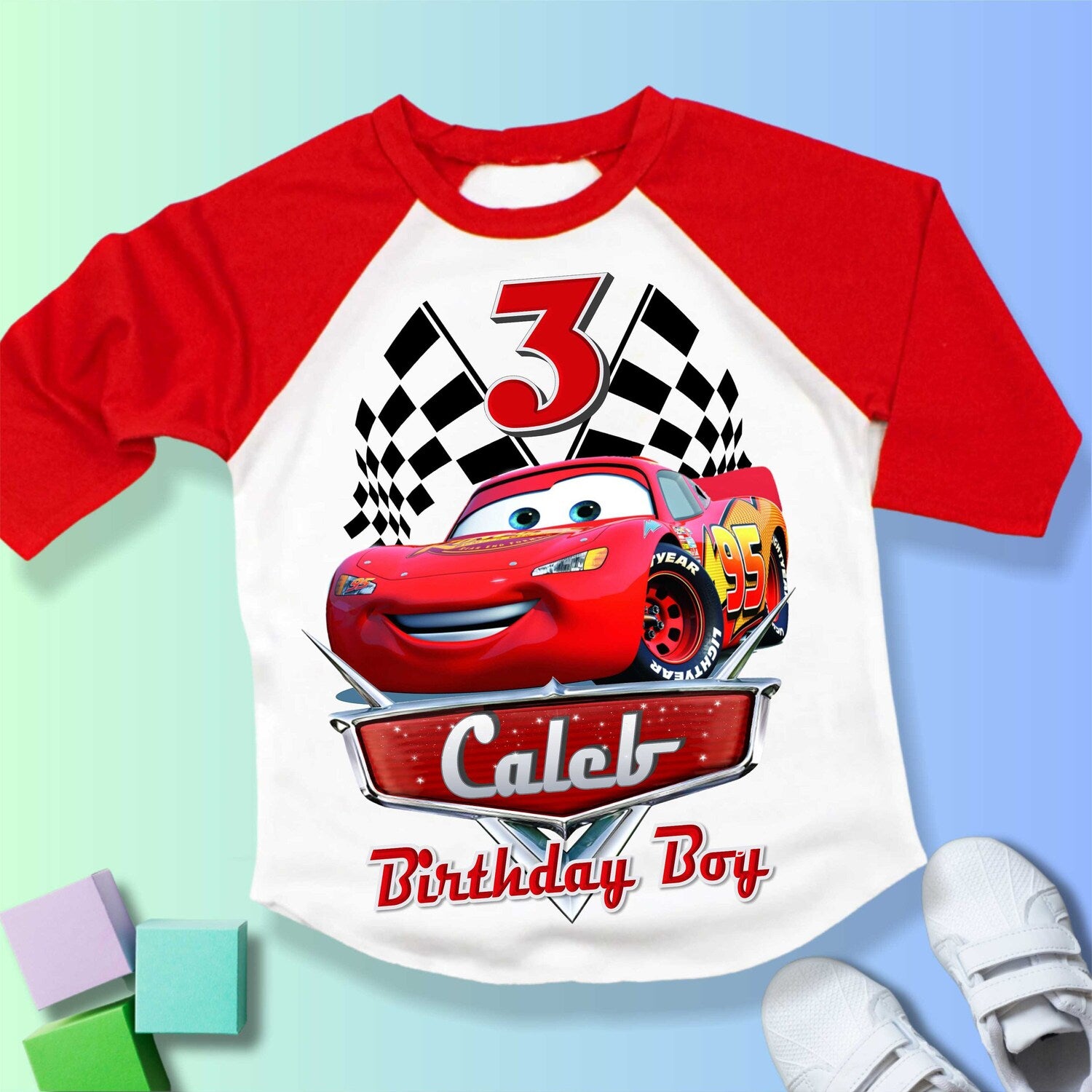 Car Inspired Birthday T Shirt, Cars  Mcqueen theme Party, cars Personalized shirt kids, Gift Birthday Shirt, family tees Custom CS01