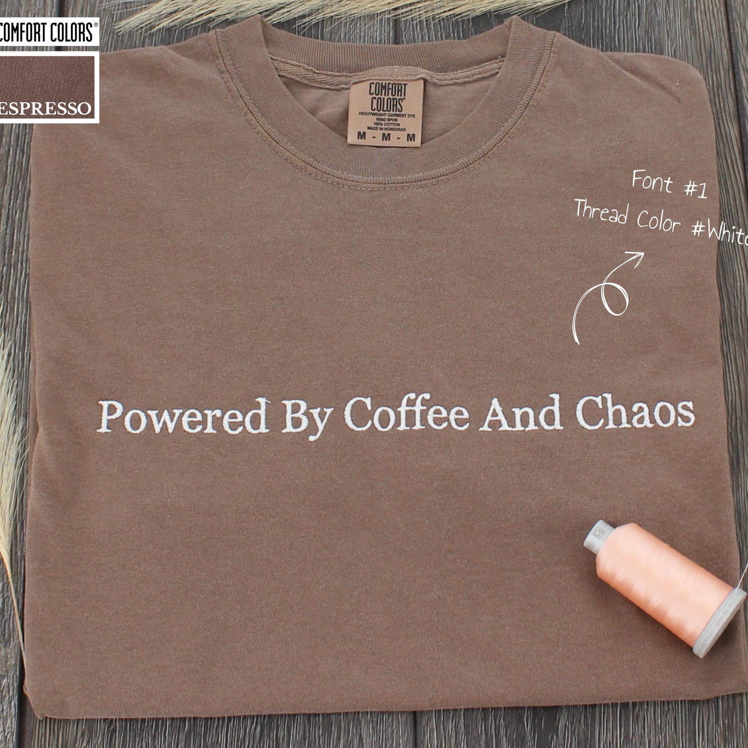 Custom Embroidered T-Shirt: Personalized Design, Comfort Colors® Tee, Any Occasion Gift