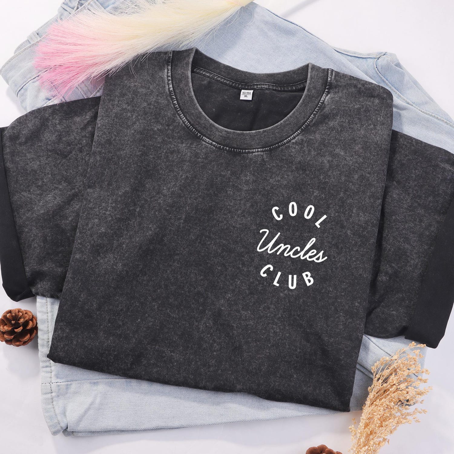 Cool Uncle Club T-Shirt: New Uncle Gift, Pregnancy Announcement Tee for Uncle-to-Be