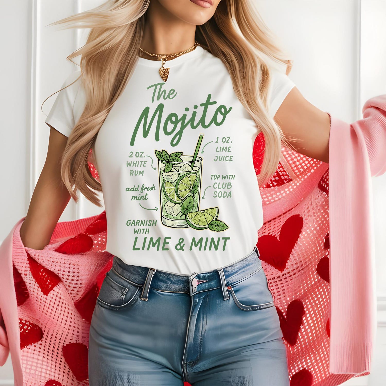 Mojito Lover Shirt â Summer Cocktail Shirt, Funny Drink Tee, Beach Bar Shirt, Cocktail Aesthetic Tee, Cute Gifts, Summer Tee
