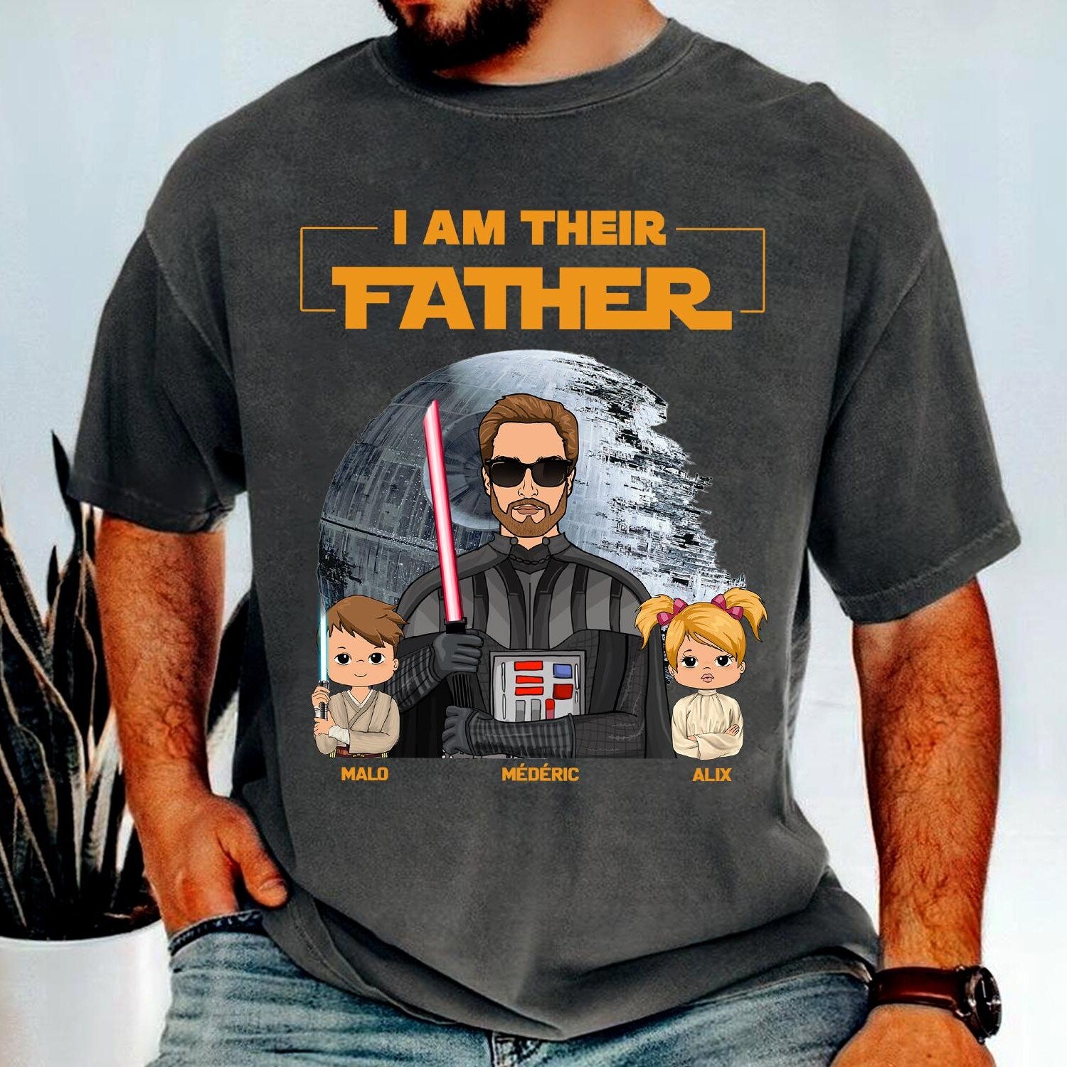 Custom 'I Am Their Father' T-Shirt: Personalized Star Dad Gift