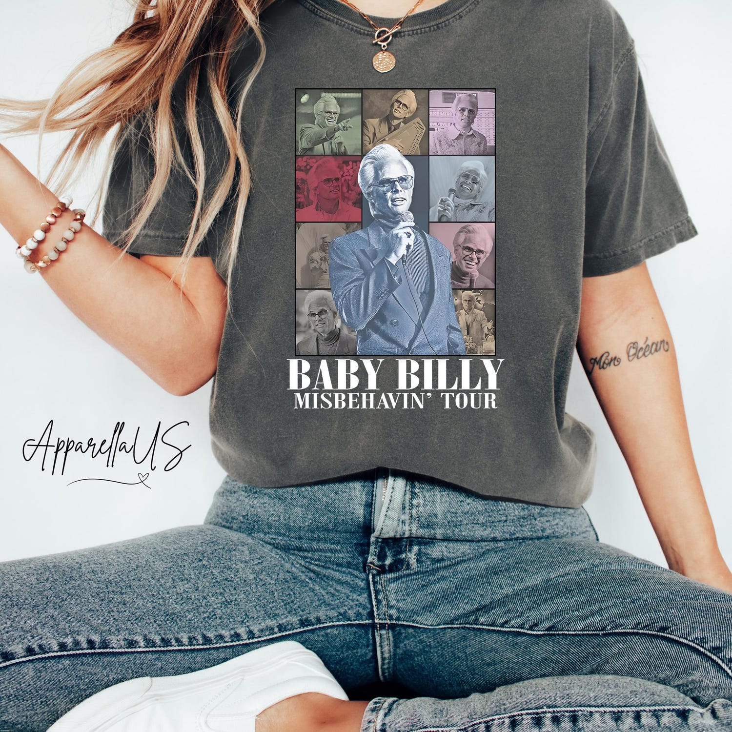 Comfort Colors Uncle Baby Billy Shirt, The Righteous Gemstones Fan Gift Shirt, Misbehavin Tour Shirt, Baby Billy Lover Gift, Vintage TV Show