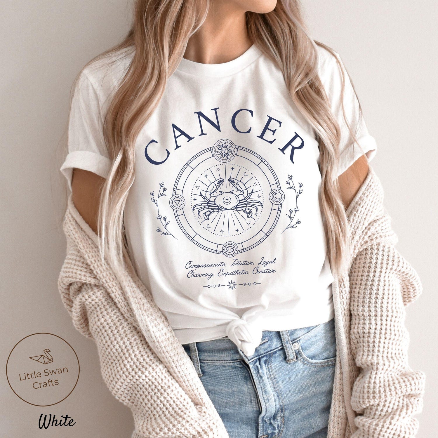 Cancer Zodiac Sign Shirt: Astrology Birthday Gift Tee, Unisex Horoscope Fan Apparel