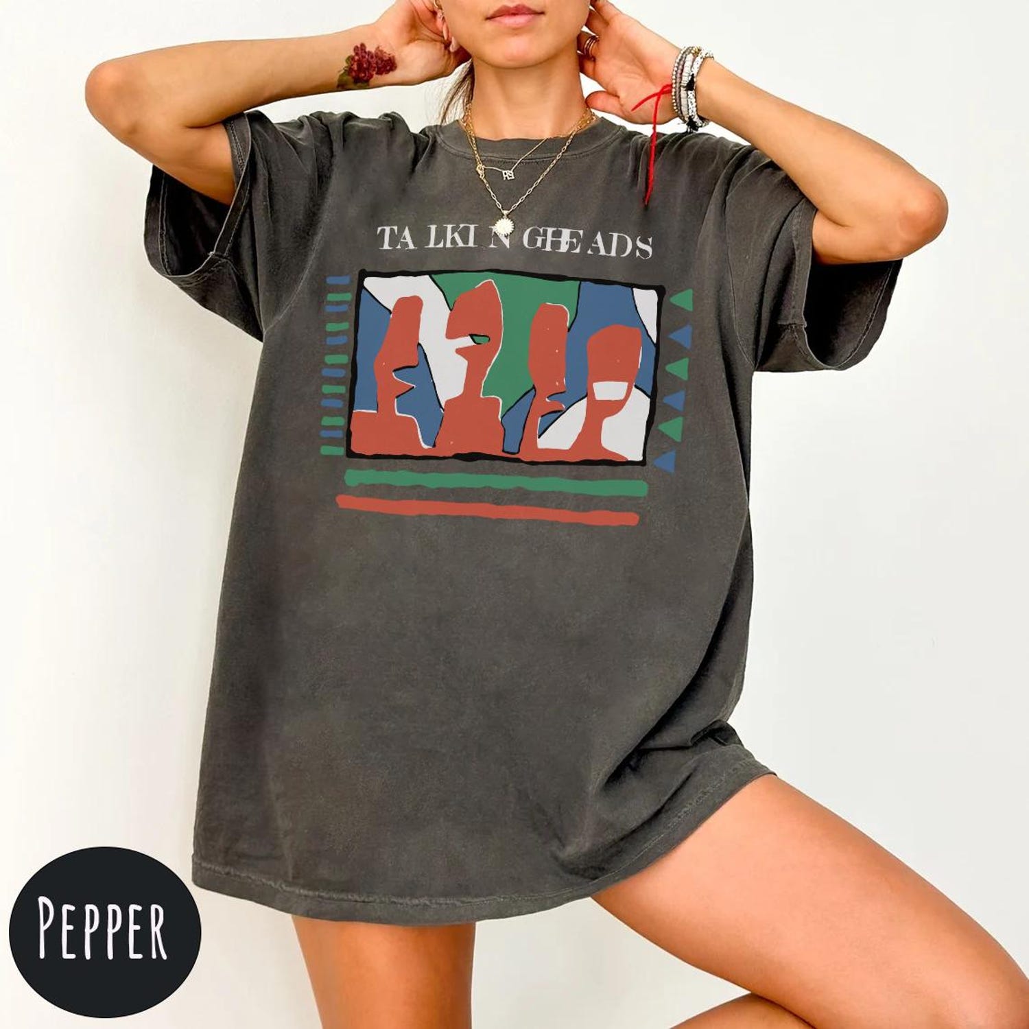 Comfort Colors® Talking Heads T-Shirt: Vintage Rock Band Tee, Music Fan Gift