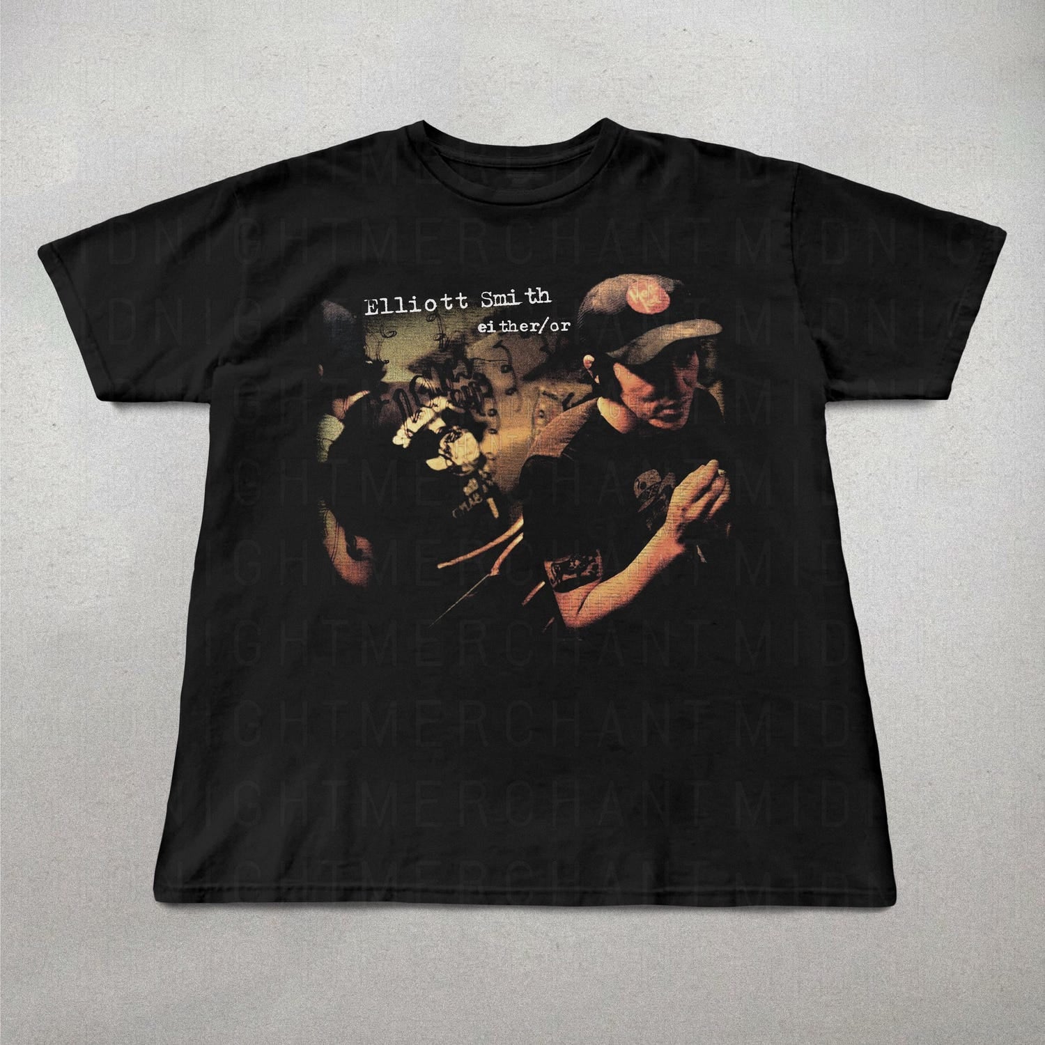 Elliot Smith Either or T-shirt, Indie folk shirt, retro 90s graphic tee, Elliot Smith graphic tee, Trendy shirts, alt rock tee, 90s band tee