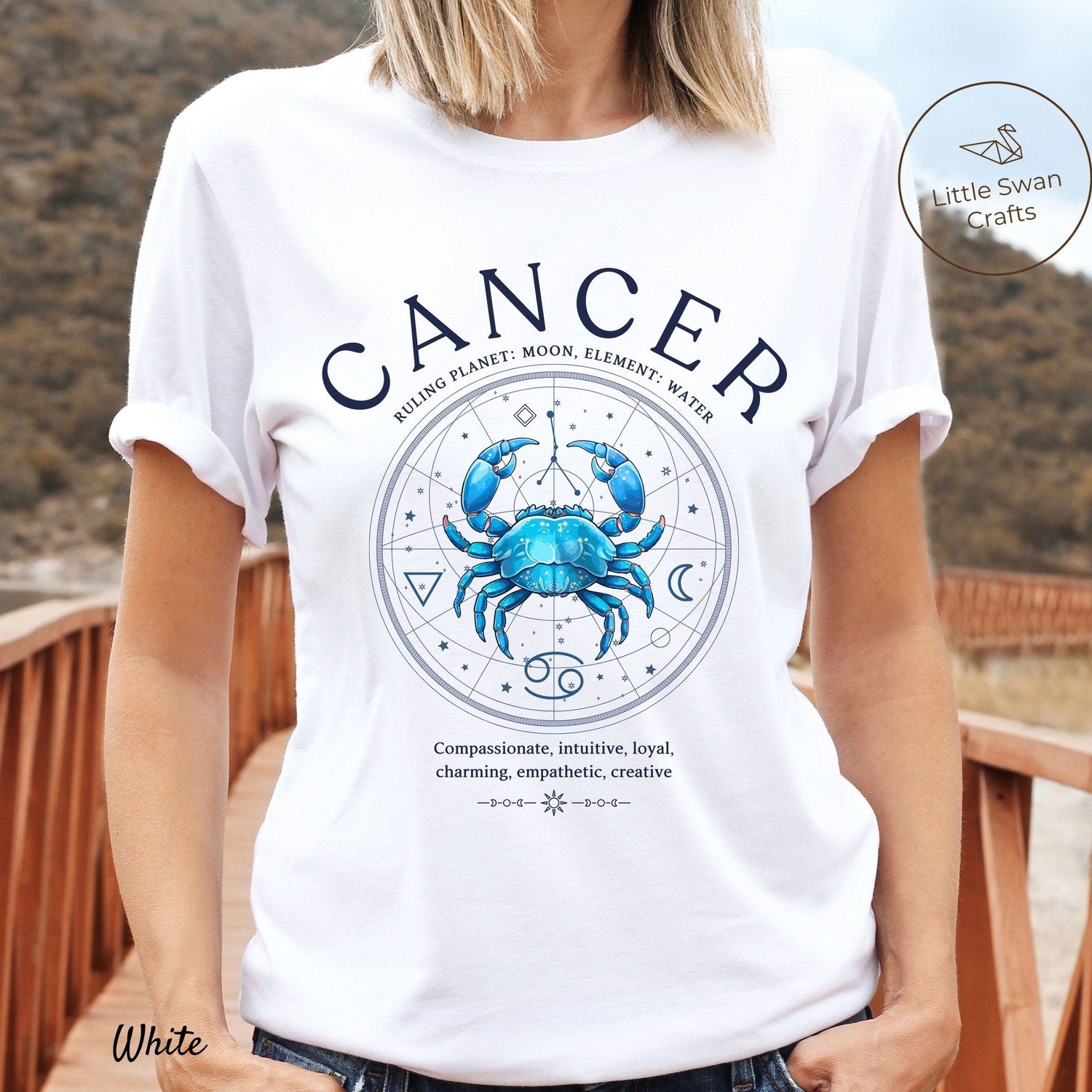 Cancer Zodiac Shirt, Astrology Birthday Gift T-shirt, Unisex