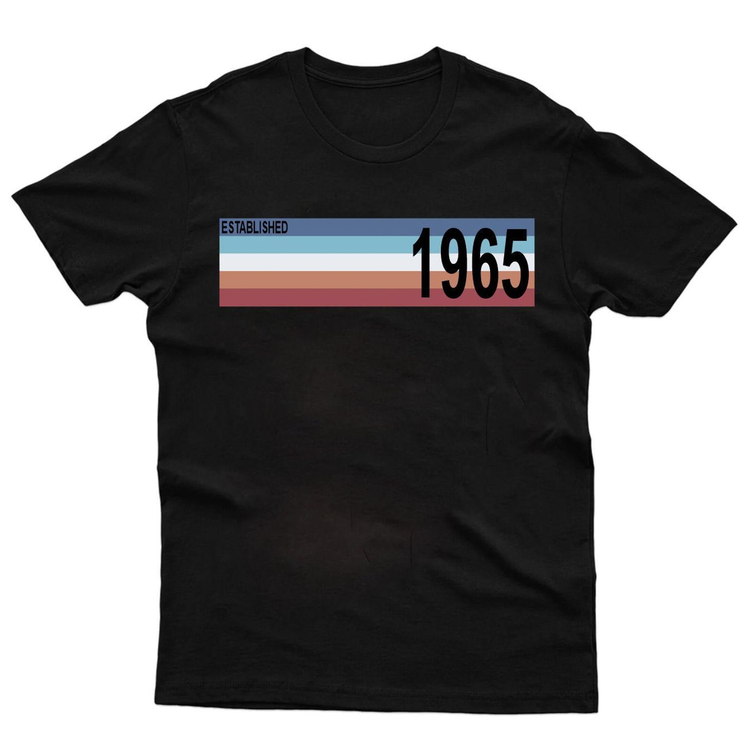 60th Birthday Gift T-Shirt: Established 1965, Limited Edition Cotton Tee