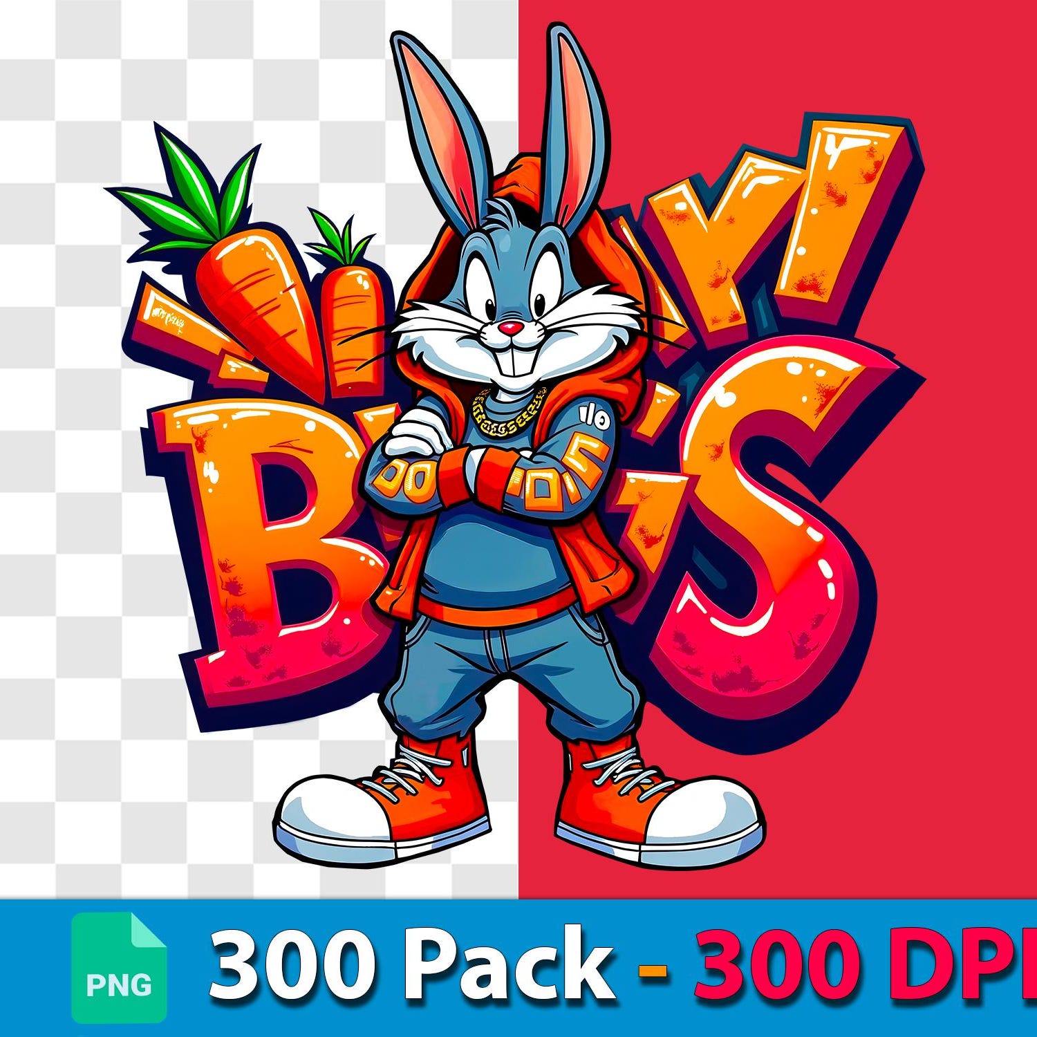 300 Cartoon Character T-Shirt Design Bundle â Digital Download PNG â 300 DPI High-Resolution Printable Art