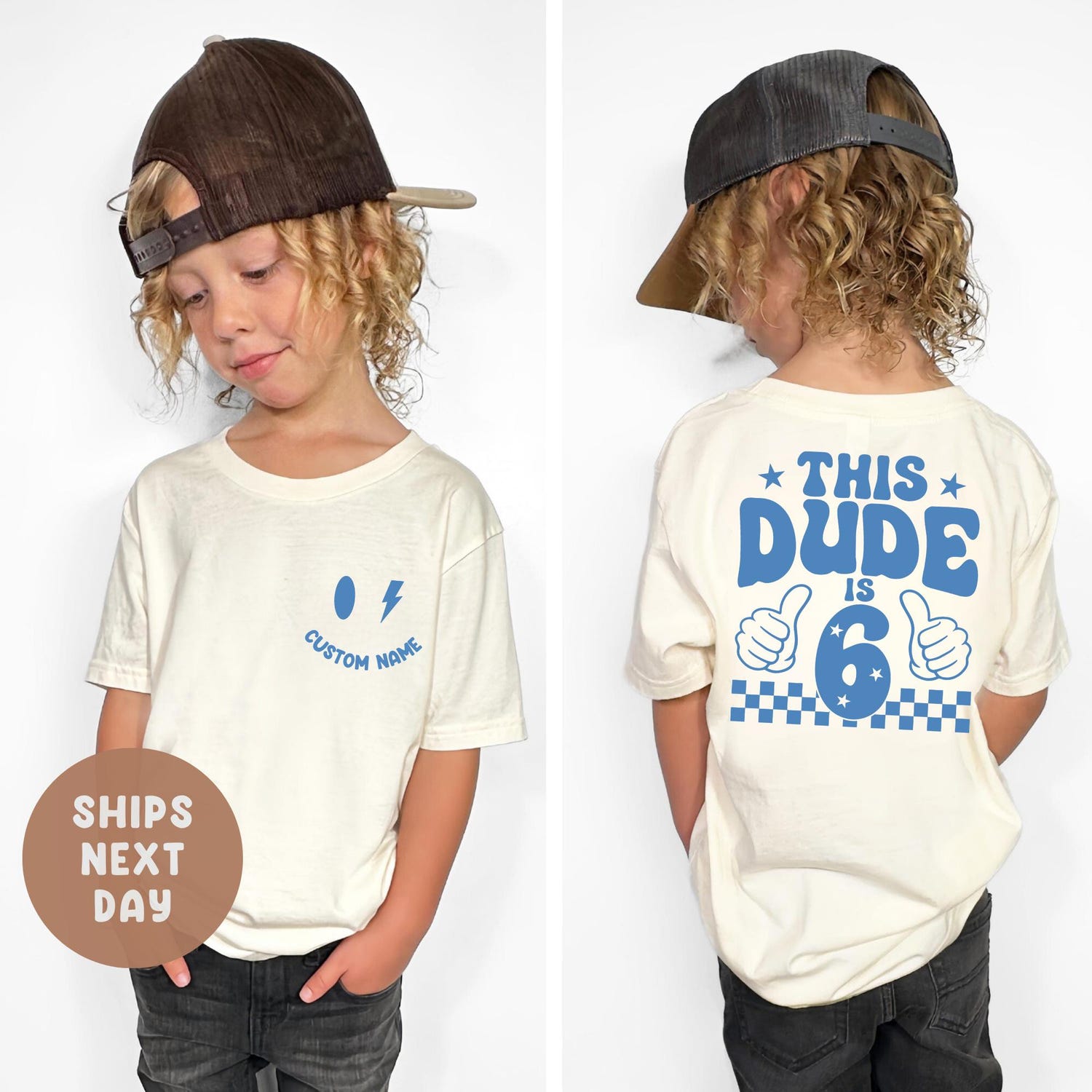 Custom 6th Birthday Shirt, Birthday Boy Tee, This Dude Is 6 Shirt, Kids Birthday Tee, Boys 6th Birthday, Personalized Shirt, Birthday Gift