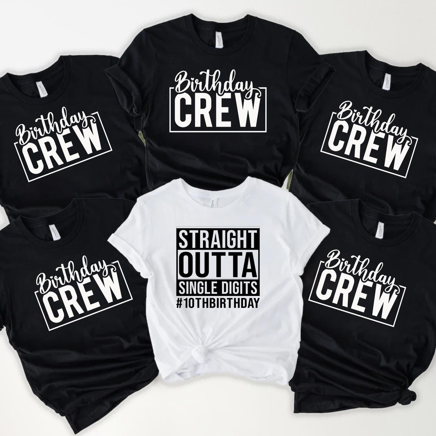 10th Birthday Crew T-Shirts: Matching Family Outfits